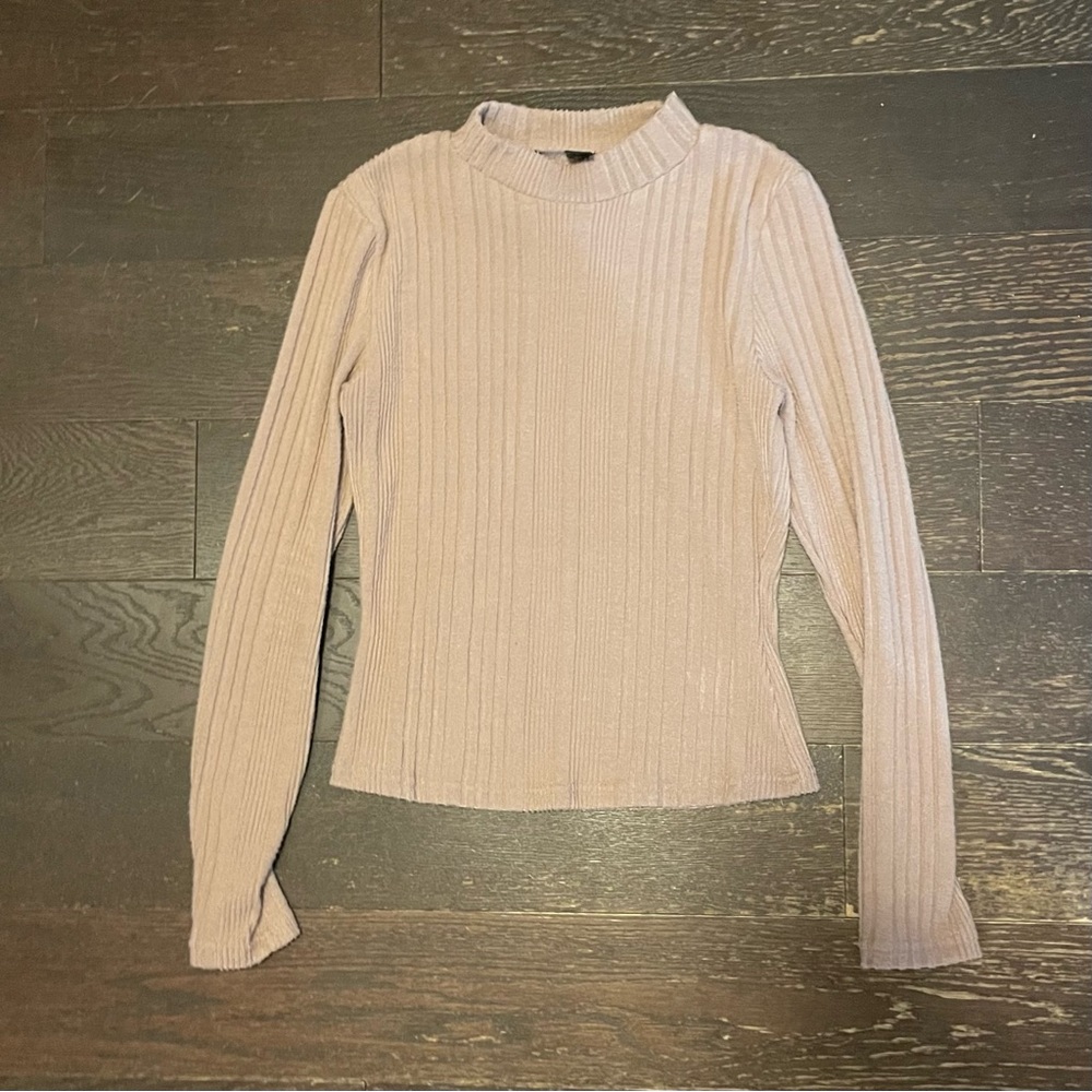 Shein Mock Neck Long Sleeve Top